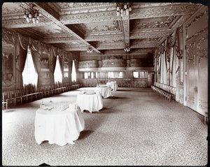 Recepční místnost v hotelu Delmonico, 1902 (stříbrný želatinový tisk) od Byron Company