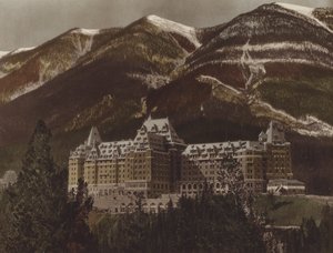 Banff Springs Hotel (barevná fotografie)