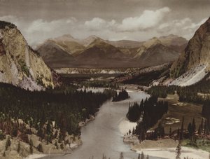 Bow Valley, Banff (barevná fotografie)
