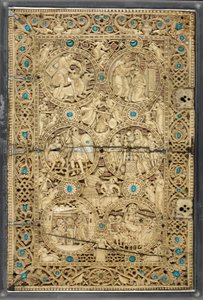 Egerton MS 1139 Horní obálka se scénami ze života Davida, 