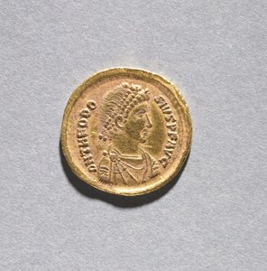 Solidus z Theodosia I. Velikého od Byzantine