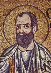 Prorok Malachiáš Detail vnitřní mozaiky v bazilice sv. Marka, 12. století od Byzantine Byzantine
