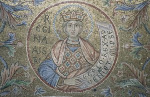 Královna ze Sáby Detail vnitřních mozaik v bazilice sv. Marka, 13. století od Byzantine Byzantine