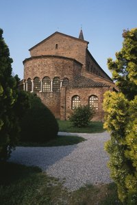 Vnější pohled na chevet od Byzantine School