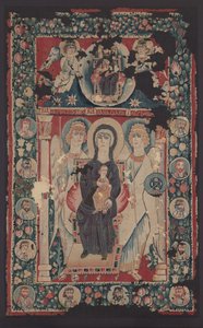 Ikona Panny a dítěte, 500. léta od Byzantine School