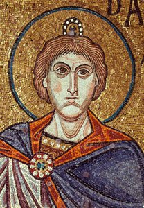 Prorok Daniel (6. století). Dílo byzantského mistra, mozaika, detail výzdoby baziliky svatého Marka v Benátkách (Itálie) od Byzantine School