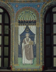 Ursicino, biskup z Ravenny (mozaika) od Byzantine School