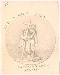 Medailon s alegorickou ženskou postavou od C.A. Lorentzen