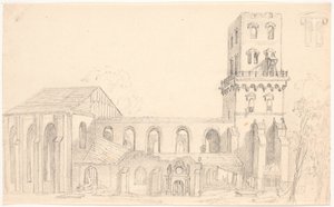 Ruiny kostela Nicolai, Kodaň od C.A. Lorentzen