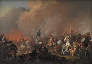 Výsledek u Amager 1658 během švédské války 1657-60 od C.A. Lorentzen