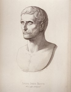 Portrét Luciuse Juniuse Bruta, vyrytý B.Barloccini, 1849