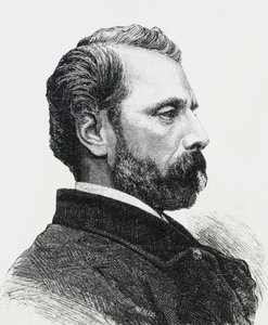 Portrét Agostina Bertaniho (1812-1886) v roce 1860, italský lékař a vlastenec, rytina od J.B. and Brown J. Rowbotham