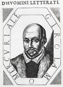 Portrét Girolama Mercuriale (1530-1606), italský lékař a filozof, kresba tuší od J.B. and Brown J. Rowbotham