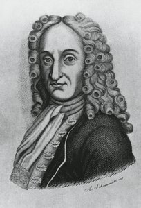 Portrét Pietra Antonia Michelottiho (1673-1740), italského lékaře a iatromatematika, rytina Schiavonetti od J.B. and Brown J. Rowbotham