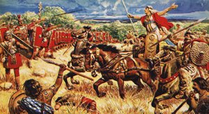 Boadicea ve svém voze od C.L. Doughty