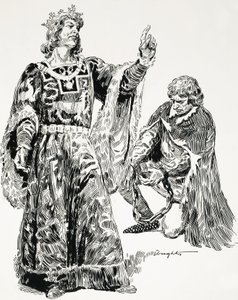 Eduard III. se zmocnil Rogera Mortimera a přivedl ho v řetězech do Londýna. od C.L. Doughty