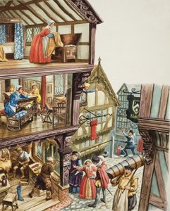 Alžbětinská krajina (kvaš na papíře) od C.L. Doughty