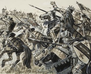 Francouzi versus Vlámové v roce 1302 od C.L. Doughty