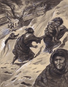 Masakr v Glencoe (kvaš na papíře) od C.L. Doughty