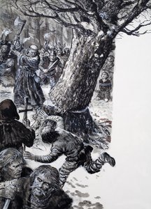 Riskoval hněv bohů, z knihy "Hrdinové dějin od C.L. Doughty