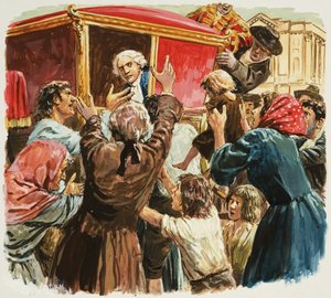 Ludvík XV. v kočáře od C.L. Doughty