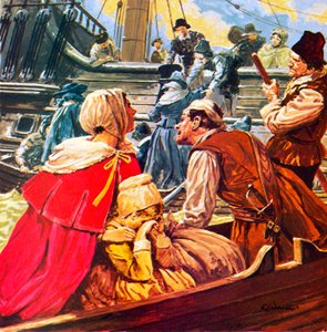 Protestanti prchající z Francie v době Ludvíka XIV. od C.L. Doughty