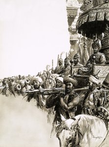 Sulejman Nádherný byl nadšeně přivítán obyvateli Konstantinopole. od C.L. Doughty