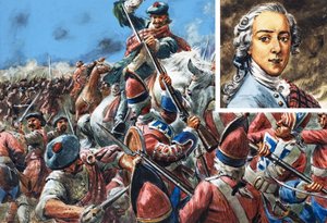 Bitva u Cullodenu (kvaš na papíře) od C.L. Doughty