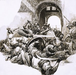 Útok na středověkou maurskou pevnost Mallorca od C.L. Doughty