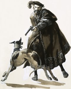 Thomas Seymour si vybil zlost zastřelením jednoho z králových psů. od C.L. Doughty