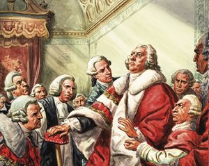 Poslední projev Williama Pitta v parlamentu v roce 1778 od C.L. Doughty