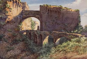 Castel Castruccio Castracani, Sarzana (barva litho)