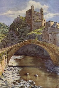 Castel Doria, Dolceacqua (barva litho)