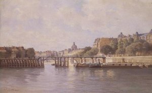 Most v Le Estacade, Paříž od C.T. Guillermot