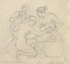 Cecropsovy dcery odhalí Minervina tajemství od Christoffer Wilhelm Eckersberg