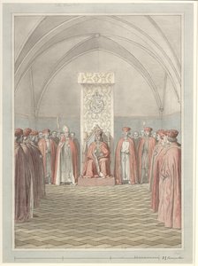 Založení Řádu slonů od Christoffer Wilhelm Eckersberg