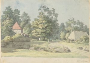 Cihelna na Møn od Christoffer Wilhelm Eckersberg