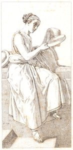 Důvod. Alegorická postava od Christoffer Wilhelm Eckersberg