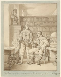 Frederik III. nechal vypracovat Královský zákon od Pedera Schumachera. od Christoffer Wilhelm Eckersberg