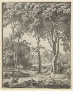 Z lesa u Svendstrupu od Christoffer Wilhelm Eckersberg