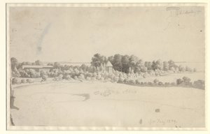 Nordfelt Manor na Møn od Christoffer Wilhelm Eckersberg