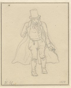 Portrétní malíř Hans Hansen, plné postavy od Christoffer Wilhelm Eckersberg
