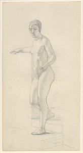 Stojící ženský model od Christoffer Wilhelm Eckersberg