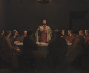 Poslední večeře. Oltářní obraz od Christoffer Wilhelm Eckersberg