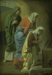 Tři Marie u hrobu Kristova. Studie od Christoffer Wilhelm Eckersberg