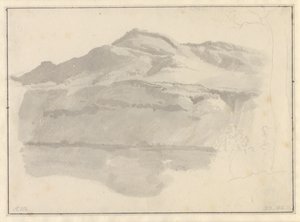 Pohled na jezero Albano od Christoffer Wilhelm Eckersberg