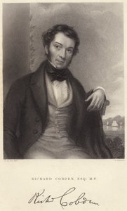 Richard Cobden, Esquire, MP (rytina) od C. A. du Val and Co.