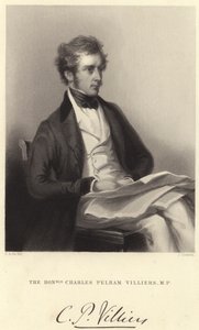 Ctihodný Charles Pelham Villiers, MP (rytina) od C. A. du Val and Co.