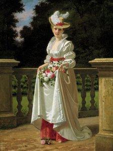 Sběr květin. Obraz C. Berlina od C. Berlin
