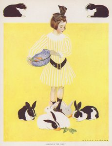 Coles Phillips Girl, přítel rodiny (barevné lito) od C. Coles Phillips